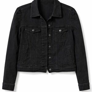 GAP Black Denim Jean Jacket